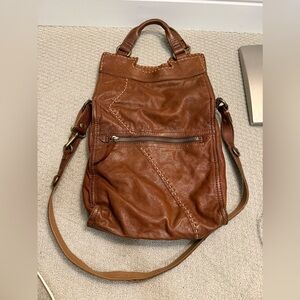 Lucky Brand Abbey Road Foldover Leather Y2k Crossbody Vintage Bag
